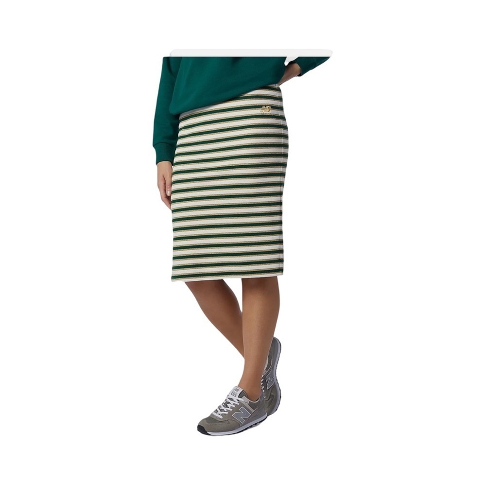 New Balance Lurex Metallic Stripe Pencil Skirt NWT Size M